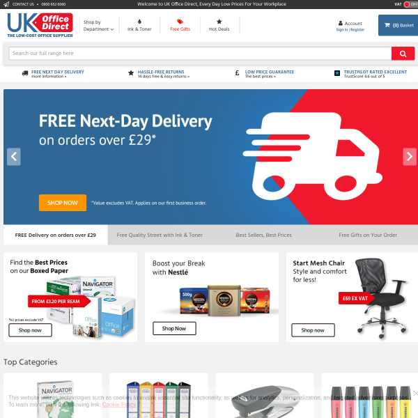 UK Office Direct Screenshot