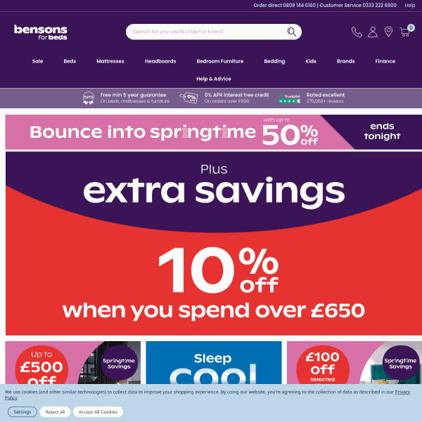 Bensons for Beds Screenshot