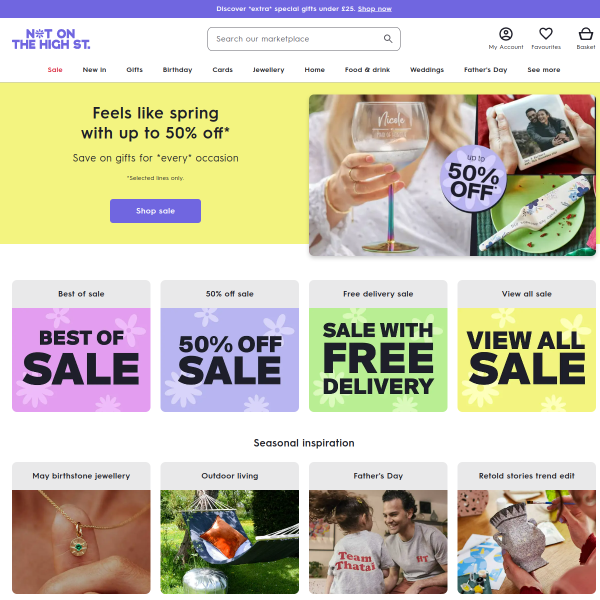 Notonthehighstreet Screenshot