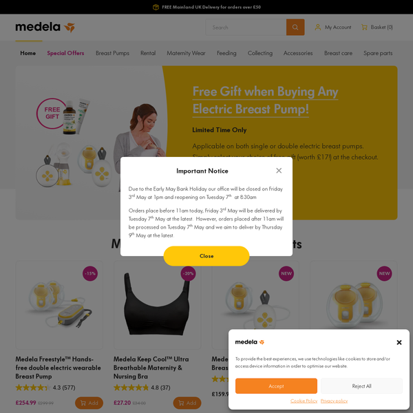Medela Screenshot